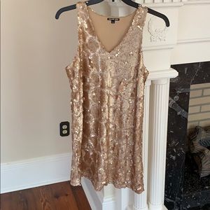 Gianni Bini Gold Sequin Dress Size S.